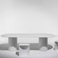 Modern Solid Wood Table for Restaurant Oval Dining Table in White with Double Pedestal Clearhalo ' dining_table' 'Dining Tables & Seating' 'Dining Tables' 'furn' 'furn_dining_table' 'Furniture' 'furniture_dining_table' 'Kitchen & Dining Furniture' 'kitchen&dining_furn' 'kitchen' 'kitchen_dining_table' 1200x1200_fcde7221-4aa5-42cd-b684-bc0aaf16d4b3