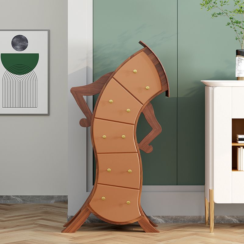 Ultra-Modern Lingerie Chest Birch Vertical Storage Chest Dresser for Bedroom