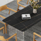 Modern Dining Table Rectangle Stone Top Table with Sled Base Clearhalo ' dining_table' 'Dining Tables & Seating' 'Dining Tables' 'furn' 'furn_dining_table' 'Furniture' 'furniture_dining_table' 'Kitchen & Dining Furniture' 'kitchen&dining_furn' 'kitchen' 'kitchen_dining_table' 1200x1200_fce26b89-1667-461d-82c5-837dd9be2c0f