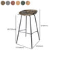 Contemporary Matte Finish Leather Barstool Low Back Home Stool Clearhalo 'Bar Furniture' 'Bar Stools' 'bar_stools' 'furn' 'furn_bar_stools' 'Furniture' 'furniture_bar_stools' 'Kitchen & Dining Furniture' 1200x1200_fce293d7-2068-4c4b-857e-b0bc4d7a126b