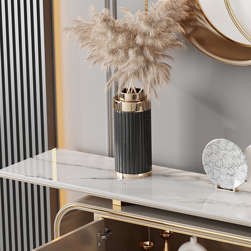 Tavolo console rettangolare glam tavolo da divano console in legno per sala