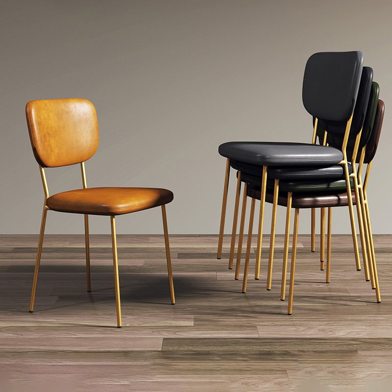 Industrial Upholstered Restaurant Side Chair Open Back Matte Finish Dining Chair Clearhalo ' kitchen&dining_furn' 'Dining Chairs' 'Dining Tables & Seating' 'dining_chair' 'furn' 'furn_dining_chair' 'Furniture' 'furniture_dining_chair' 'Kitchen & Dining Furniture' 'kitchen' 1200x1200_fce4d8e8-afd5-4806-a2f8-6a1fe917923f