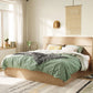 42.12" High Standard Bed with Headboard Mattress Included Wood