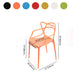 Contemporary Style Kitchen Dining Chair Plastic Dining Arm Side Chairs Clearhalo ' kitchen&dining_furn' 'Dining Chairs' 'Dining Tables & Seating' 'dining_chair' 'furn' 'furn_dining_chair' 'Furniture' 'furniture_dining_chair' 'Kitchen & Dining Furniture' 'kitchen' 1200x1200_fce85af3-f497-427e-ba93-f98910804dfc