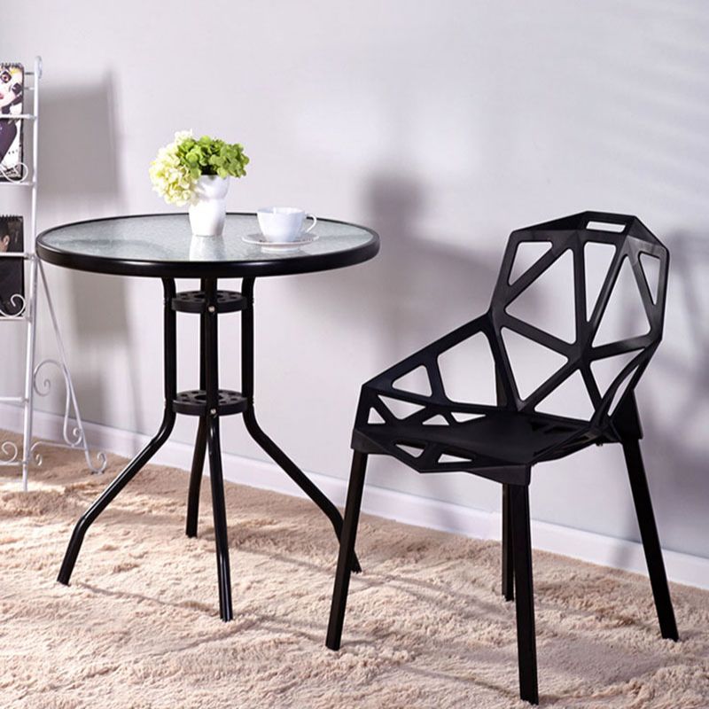 Plastic Contemporary Dinette Chairs Kitchen Dining Arm Side Chair Clearhalo ' kitchen&dining_furn' 'Dining Chairs' 'Dining Tables & Seating' 'dining_chair' 'furn' 'furn_dining_chair' 'Furniture' 'furniture_dining_chair' 'Kitchen & Dining Furniture' 'kitchen' 1200x1200_fce8ca6d-2f87-49d7-81a5-0dd3471398ef