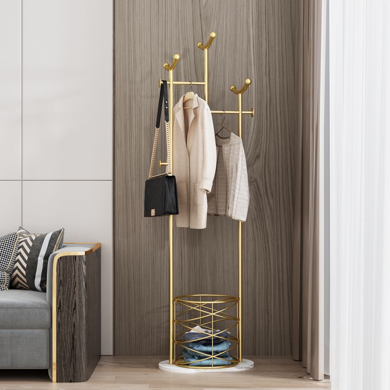 Wunderschöner Kleiderregalkorb Aufbewahrung Metallbedeckung mit Kleiderhaken