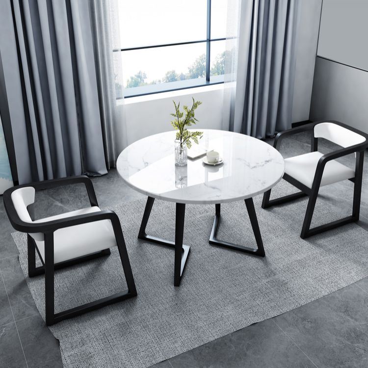 Modern Style White Dinner Table Sintered Stone Table with Wooden Base for Home Clearhalo ' dining_table' 'Dining Tables & Seating' 'Dining Tables' 'furn' 'furn_dining_table' 'Furniture' 'furniture_dining_table' 'Kitchen & Dining Furniture' 'kitchen&dining_furn' 'kitchen' 'kitchen_dining_table' 1200x1200_fcec2c8b-372c-4aa1-b523-cbd3790022e5