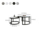 Rectangle Coffee Table Slate 2 Nesting Coffee Table Set for Living Room Clearhalo 'Coffee & Accent Tables' 'Coffee Tables' 'coffee_tables' 'furn' 'furn_coffee_tables' 'Furniture' 'Living Room Furniture' 1200x1200_fced5549-e9c9-422d-80b4-6889b3cf0f84
