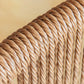 Contemporary Rattan Two Arm Chaise Flared Arms for Bedroom Living Room