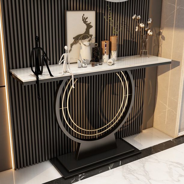 31,5-Zoll hoher Konsolentisch kratzfester Steinakzentisch für die Halle