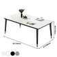 Industrial Style Home Sintered Stone Dining Table Rectangle Shape Table with 4 Legs Base Clearhalo ' dining_table' 'Dining Tables & Seating' 'Dining Tables' 'furn' 'furn_dining_table' 'Furniture' 'furniture_dining_table' 'Kitchen & Dining Furniture' 'kitchen&dining_furn' 'kitchen' 'kitchen_dining_table' 1200x1200_fcf11d37-4b40-4794-8681-08384c15e84b