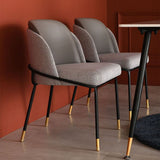 Scandinavian Dining Fabric Side Chairs Armless Solid Back Chair Clearhalo ' kitchen&dining_furn' 'Dining Chairs' 'Dining Tables & Seating' 'dining_chair' 'furn' 'furn_dining_chair' 'Furniture' 'furniture_dining_chair' 'Kitchen & Dining Furniture' 'kitchen' 1200x1200_fcf24307-140f-4da6-9c7f-81585ce098bc