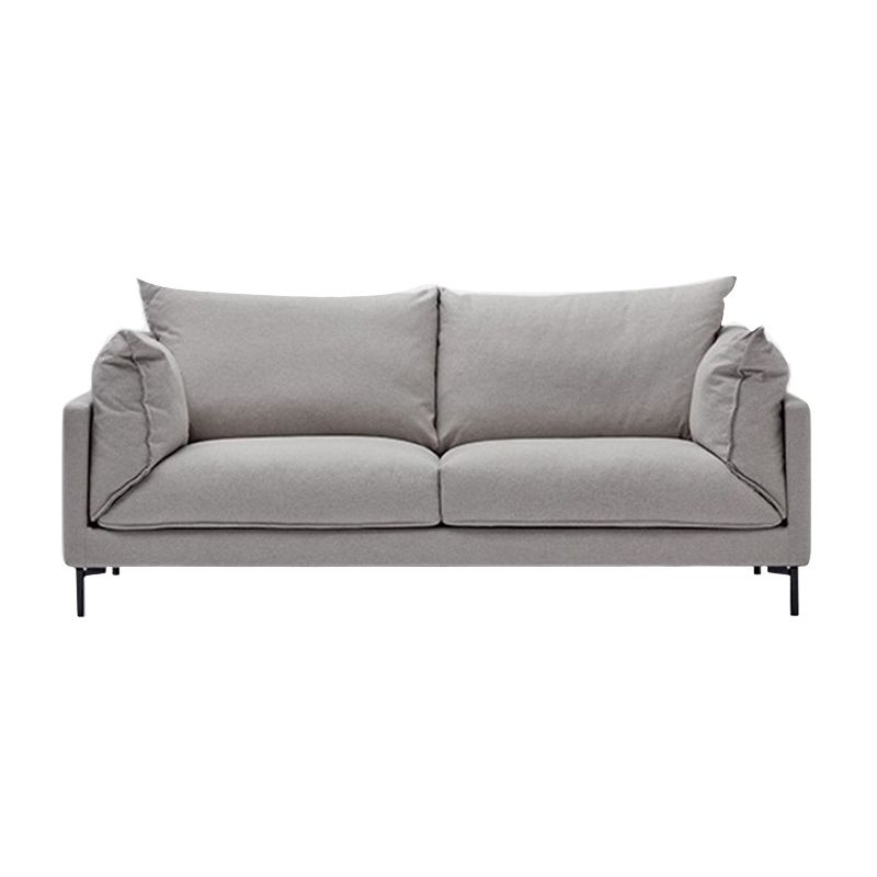 Contemporary Fabric Square Arm Loveseat Standard Loose Back Setee Clearhalo 'furn' 'furn_sofas' 'Furniture' 'furniture_sofas' 'kitchen' 'kitchen_sofas' 'Living Room Furniture' 'Sofa' 'sofas' 1200x1200_fcf3a543-e41a-47f2-bdbf-771245b8f8fa