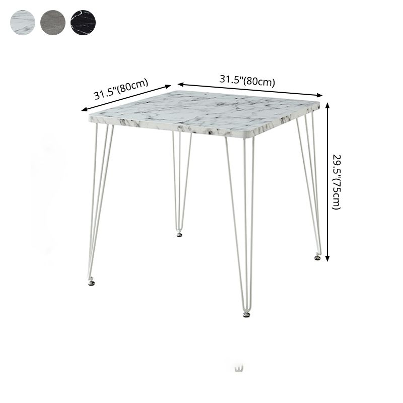 Industrial Style Square Dining Table 4 Legs Dining Site Table for Dining Room Clearhalo ' dining_table' 'Dining Tables & Seating' 'Dining Tables' 'furn' 'furn_dining_table' 'Furniture' 'furniture_dining_table' 'Kitchen & Dining Furniture' 'kitchen&dining_furn' 'kitchen' 'kitchen_dining_table' 1200x1200_fcf5ca75-e414-4025-8ff7-4ba48bba6536