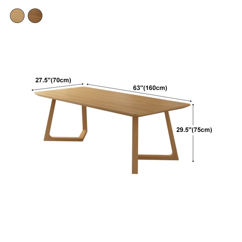 Modern Style Home Office Desk Rectangular Solid Wood Writing Desk Clearhalo 'furn' 'furn_office_desk' 'Furniture' 'furniture_office_desk' 'Office Desks' 'Office Furniture' 'office_desk' 1200x1200_fcf73085-e21d-4930-895d-de5209dd0983