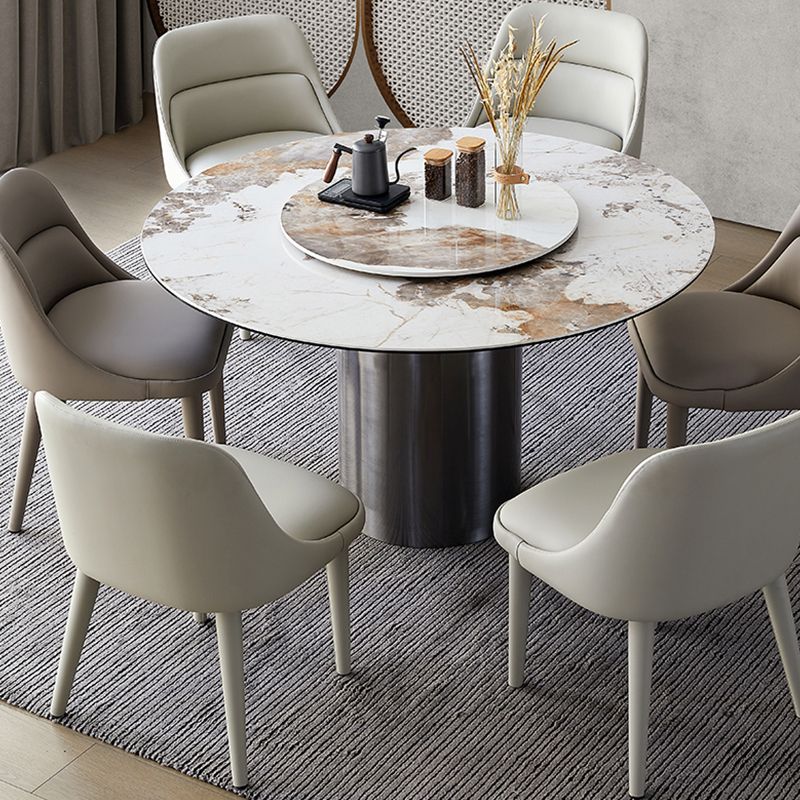 Moderner Armstuhl Kunstleder fester Rückenfutterraumstuhl für Zuhause