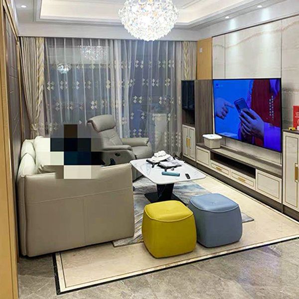 Contemporary Rectangle Shape Pouf PU Leather Upholstered Ottoman Clearhalo 'furn' 'furn_ottomans_poufs' 'Furniture' 'Living Room Furniture' 'Ottomans & Poufs' 'ottomans_poufs' 1200x1200_fcf8857a-8eea-4f67-8910-61eb0635919c