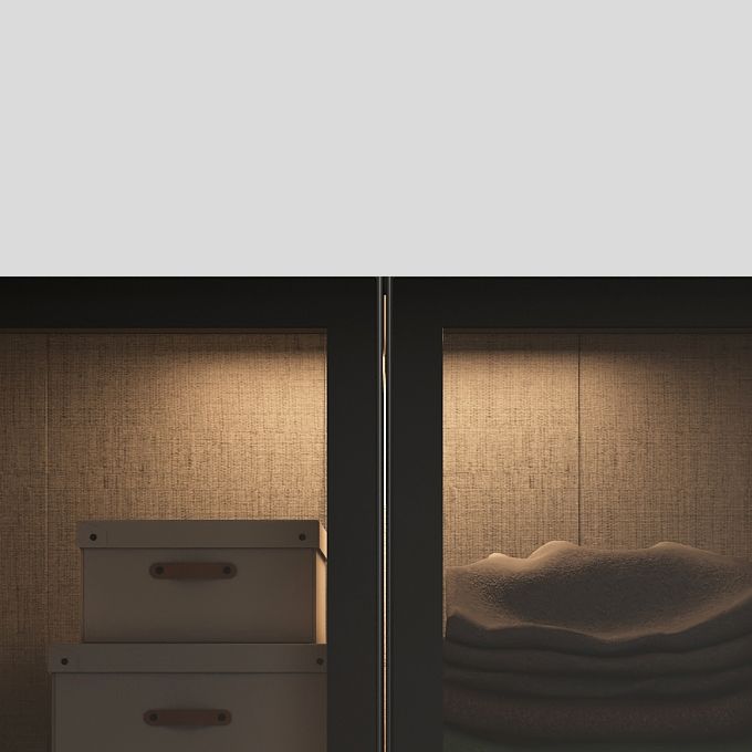 Armadio di armadio nero armadio per armadio per la casa contemporanea