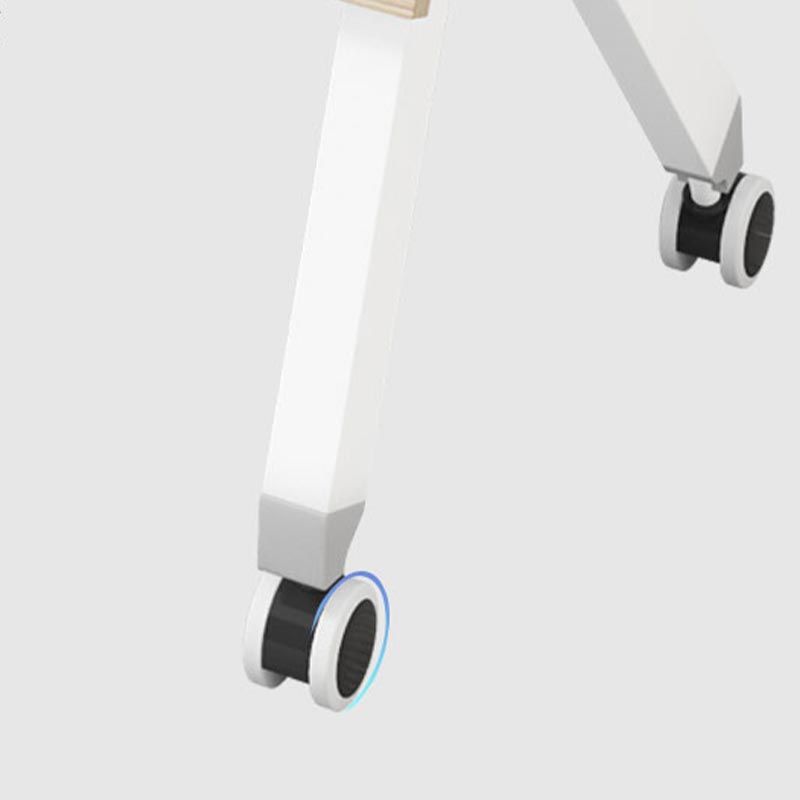 Escritorio de madera de estilo moderno escritorio rectangular de oficina con ruedas