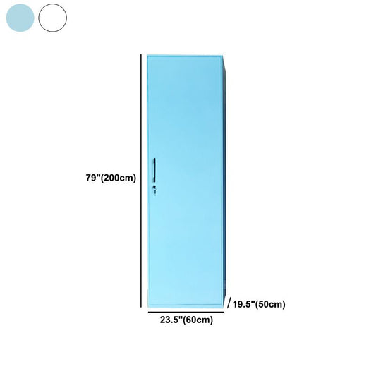 Moderne stijl garderobe armoire stalen huisgarderobe met planken