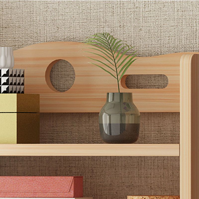 モダンフロアブラウンブックシェルフウッドエンドオープンシェルフ本棚家のための本棚