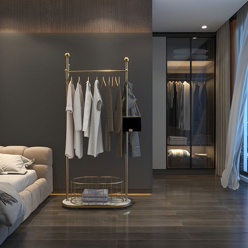 Metal Free Standing Hall Tree Contemporary Hall Stand con ganci per cappotto per il corridoio