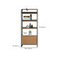 Etagere Metal Bookshelf Natural Shelf Bookcase for Study Room
