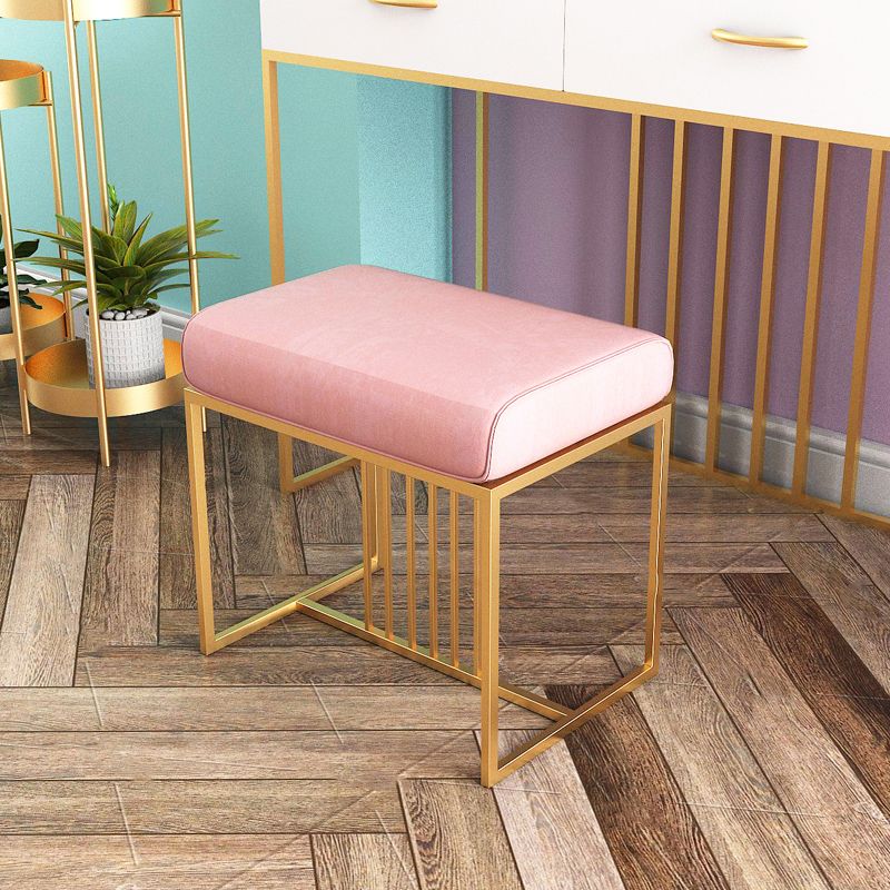 Solid Color Flannel Standard Stool Modern Simple Rectangular Upholstered Ottoman Clearhalo 'furn' 'furn_ottomans_poufs' 'Furniture' 'Living Room Furniture' 'Ottomans & Poufs' 'ottomans_poufs' 1200x1200_fcfec37b-6efa-402e-8e7c-355eaa587fd5