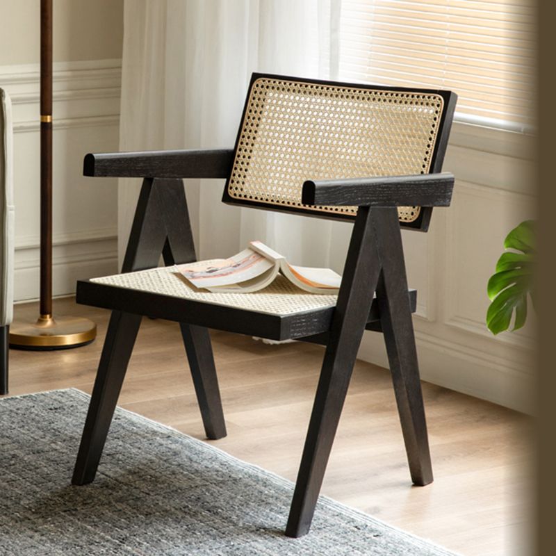 Zeitgenössischer offener Rückenholz -Essarmstuhl (Set von 2/4/6/8)