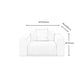 Stationary Slipcovered Cotton Living Room Square Arm Loose Back Sofa Clearhalo 'furn' 'furn_sofas' 'Furniture' 'Living Room Furniture' 'Sofa' 'sofas' 1200x1200_fd018070-6901-4f5f-8a6d-1b8ef8c3c260
