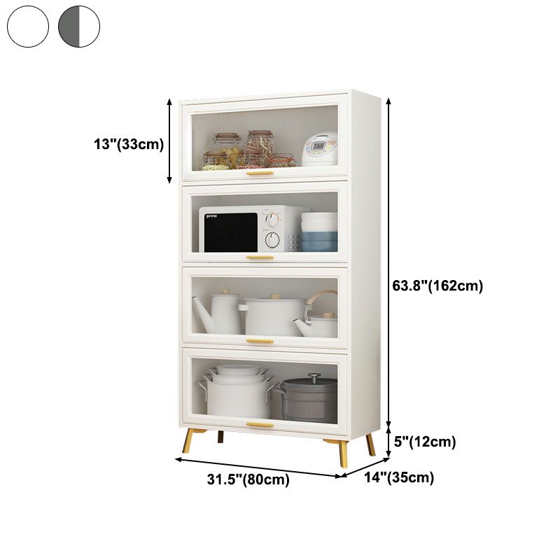 Contemporary Kitchen Dining Server Manufactured Wood Dining Server with Glass Doors Clearhalo 'buffet_sideboard' 'Buffets & Sideboards' 'Furniture' 'furniture_buffet_sideboard' 'Kitchen & Dining Furniture' 1200x1200_fd01b22c-e829-46f3-9b8d-1f5d7f66951a