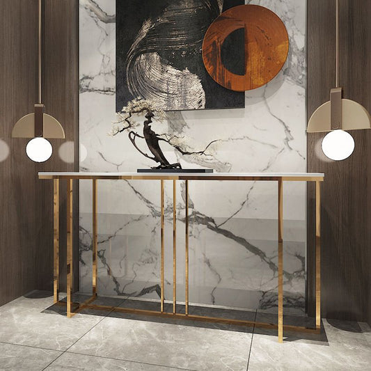 Tavolo console in marmo glam rettangolo di divani della console per hall