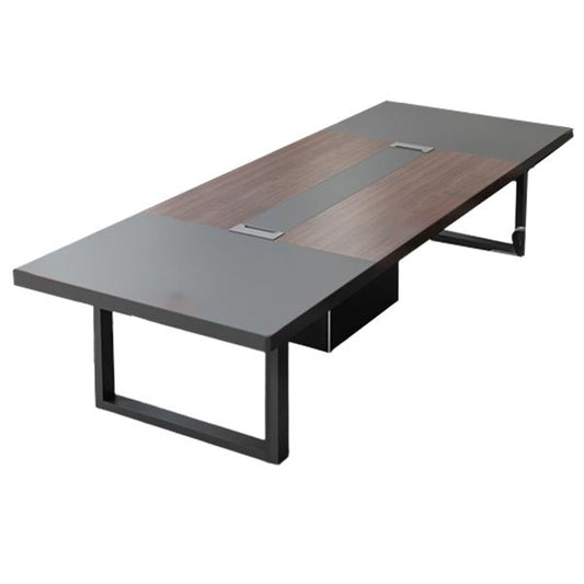 Escritorio de escritura industrial escritorio de escritura rectangular con patas de metal