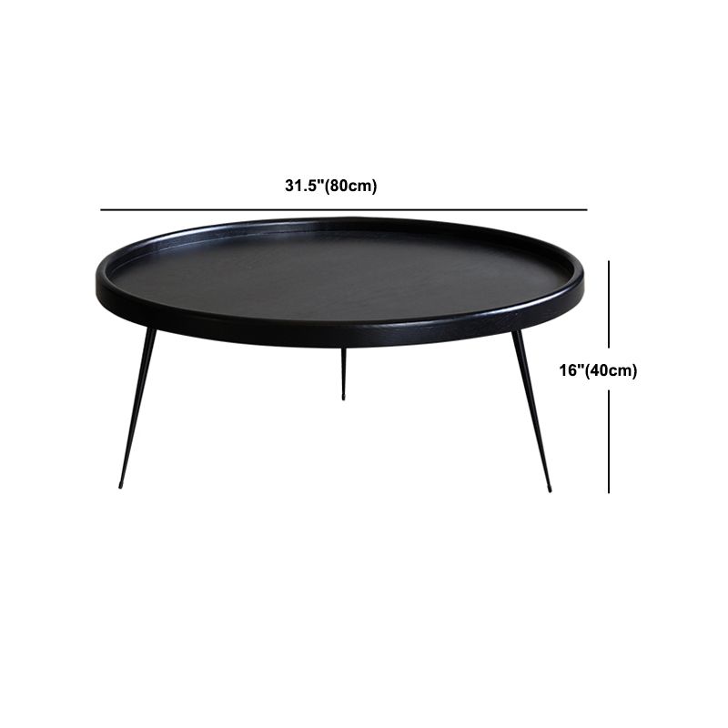 Scandinavian 3 Legs Coffee Cocktail Table Round Wooden Coffee Table for Living Room Clearhalo 'Coffee & Accent Tables' 'Coffee Tables' 'coffee_tables' 'furn' 'furn_coffee_tables' 'Furniture' 'Living Room Furniture' 1200x1200_fd03a704-ae71-4bf1-858e-baeaa1a756a8