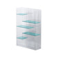 Contemporary Closed Back Bookshelf Standard Acrylic Bookcase with Shelves Clearhalo 'Bookcases' 'furn' 'furn_bookcases' 'Furniture' 'Office Furniture' 1200x1200_fd047112-7ed0-4590-8d4f-c945db72d7cf