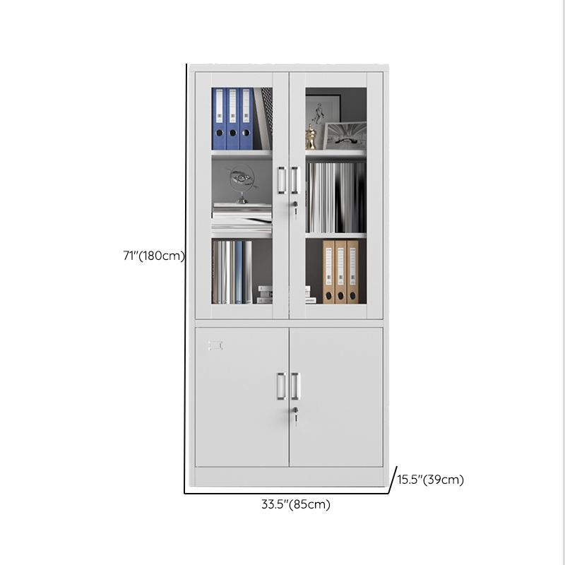 Traditional Cabinet Steel Locking Drawers and Storage Shelves Filing Cabinet Clearhalo 'Filing Cabinets' 'filling_cabinets' 'furn' 'furn_filling_cabinets' 'Furniture' 'Office Furniture' 1200x1200_fd05b5be-ffc1-4b6f-a15a-f1a7f8213b4f