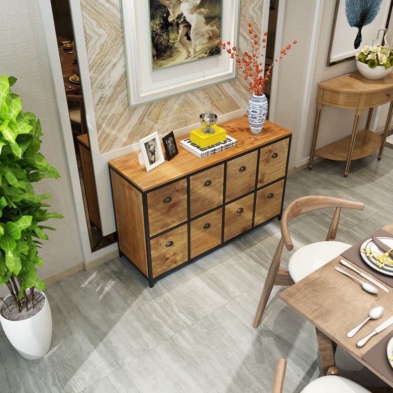 29.5" Tall Solid Wood Apothecary Accent Chest Rectangular Storage Cabinet with Drawers Clearhalo 'Cabinets & Chests' 'cabinets_chests' 'furn' 'furn_cabinets_chests' 'Furniture' 'Living Room Furniture' 1200x1200_fd07895b-3ec7-40b3-826f-fb1278be571c