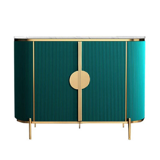 Scheda laterale Glam Credenza Stone Glass con armadi e cassetti