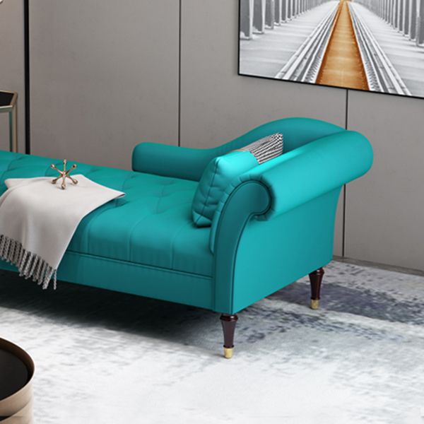 Glam Chaise Lounge Couch One Armed Chaise Lounge with Pillow