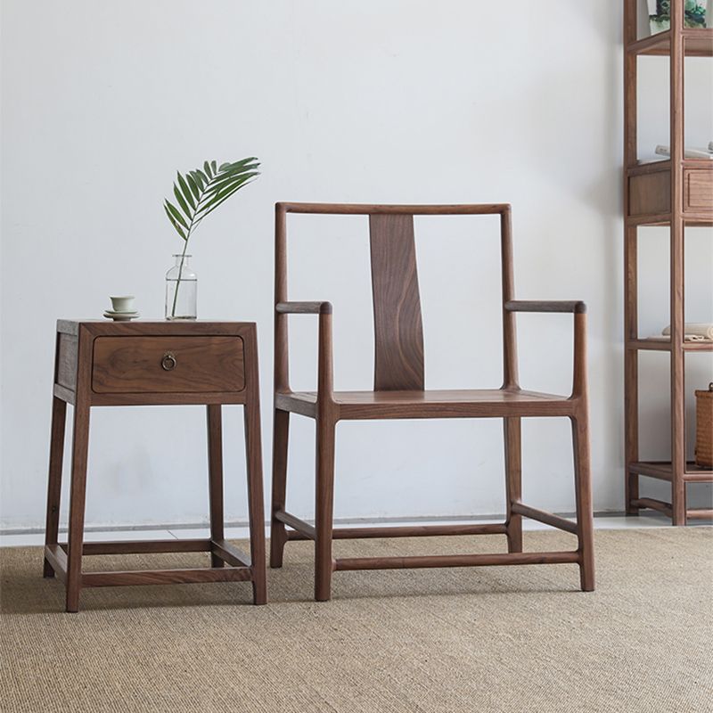 Traditionele eetkamerstoelen massief houten eetkamerstoel met kussen