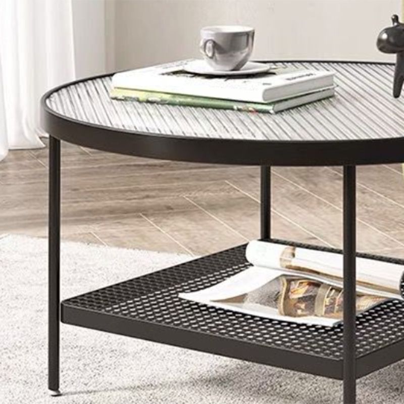 17.72" Tall Contemporary Style Cocktail Table 4 Legs Coffee Table