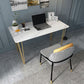 Home Hairpin Base Writing Desk Glam Style Stone Writing Desk Clearhalo 'furn' 'furn_office_desk' 'Furniture' 'furniture_office_desk' 'Office Desks' 'Office Furniture' 'office_desk' 1200x1200_fd0dc0b9-c5d7-46e2-8490-09745e49d57f