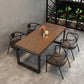 Mesa de comedor de madera rectangular de 1/5/7 piezas de piezas para bar