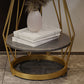 Luxurious Metal Side Table Round Frame Sofa Side Accent Table