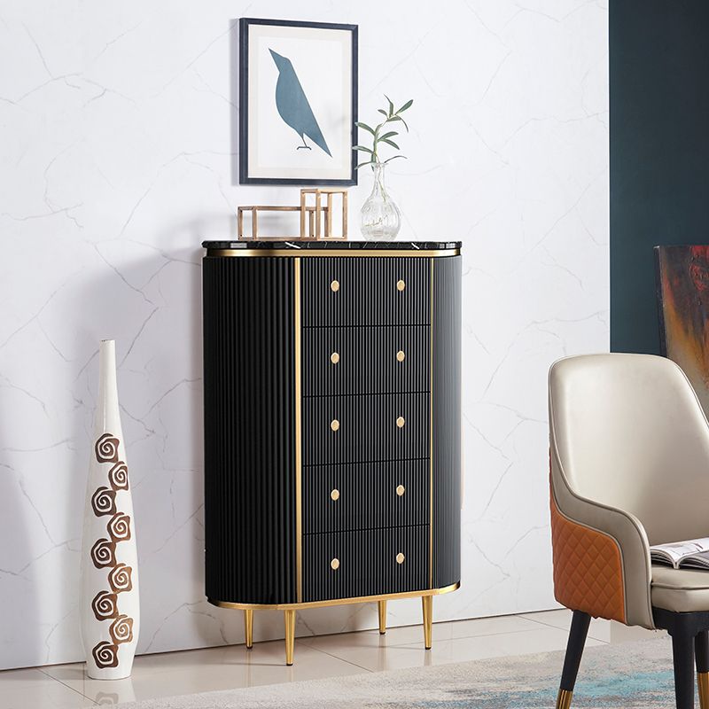 15.6-inch W Contemporary Dresser Stone Storage Chest with 3/5 Drawers