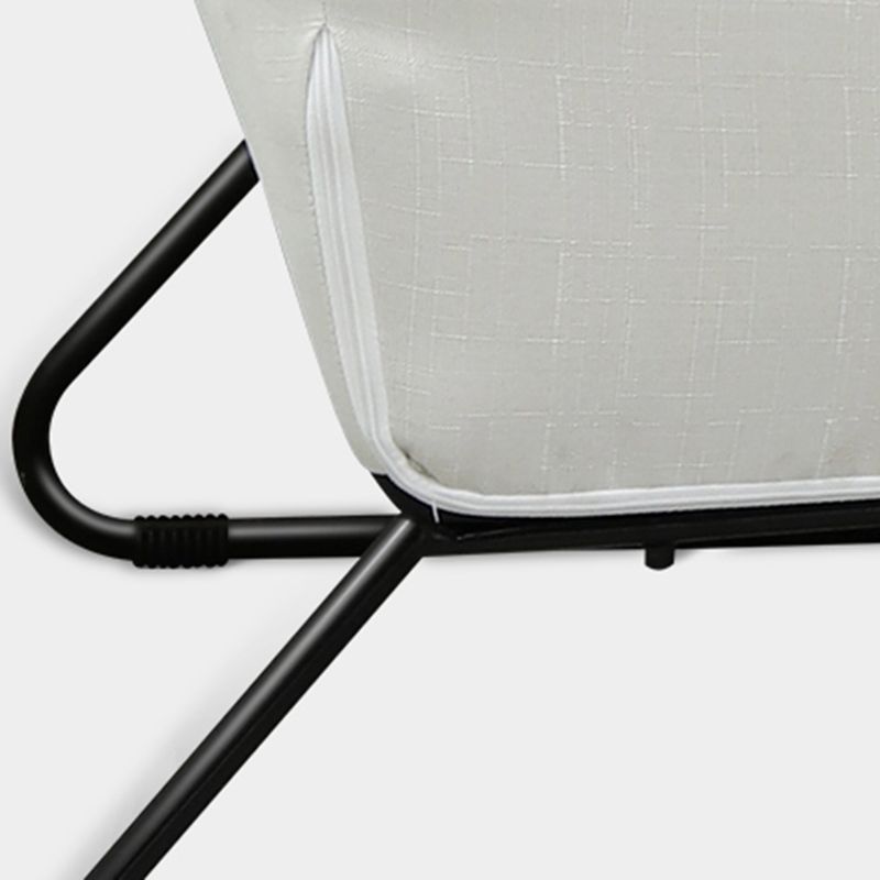 Flared Arm Fabric Simple Sofa Scandinavian Biscuit Back Loveseat