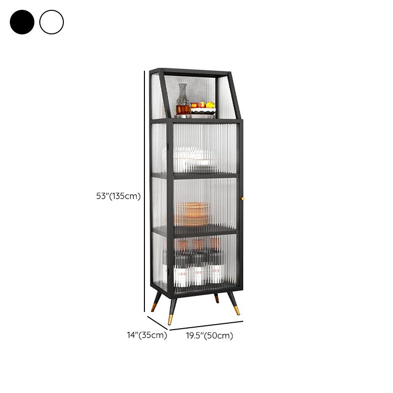 Glam in stile Glam Glass Distrino armadio a buffet largo 13,8 pollici