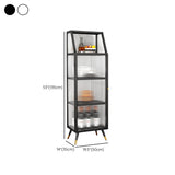 Glam in stile Glam Glass Distrino armadio a buffet largo 13,8 pollici