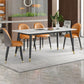 Glam Style 1/2/3/5/7 Pieces Dining Set Sintered Stone Dining Table Set for Home Use Clearhalo 'Dining Room Sets' 'Dining Tables & Seating' 'dining_room_set' 'furn' 'furn_dining_room_set' 'Furniture' 'furniture_dining_room_set' 'Kitchen & Dining Furniture' 'kitchen&dining_furn' 'kitchen' 1200x1200_fd14db66-2635-4720-855d-b042bb52c17d