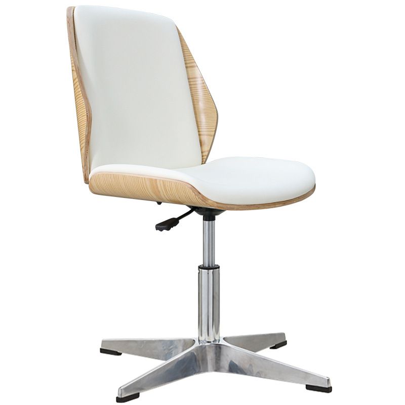 Armless Conference Chair with Chrome Frame Modern Leather Office Chair Clearhalo 'furn' 'furn_office_chair' 'Furniture' 'Office Chairs' 'Office Furniture' 'office_chair' 1200x1200_fd14e27c-9a90-4246-8f86-567a2fcc38b6